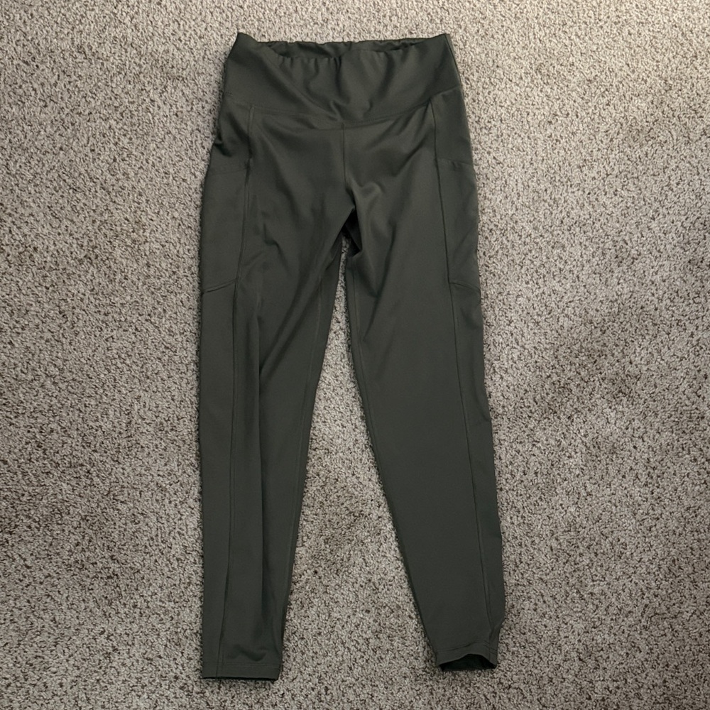 American Eagle Outfitters Dark Green Pocket Leggings